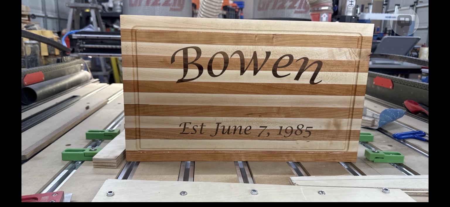 Another original workshop view of the Bowen board, showing the full front